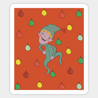 Dancing elf Sticker